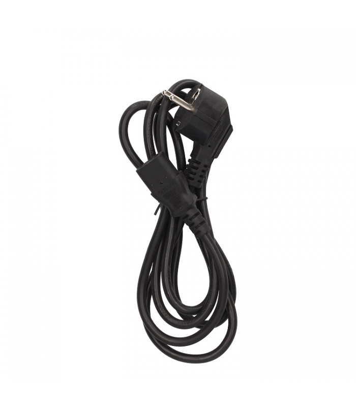 Cable Alimentacion Schuko a Hembra IEC-60320 1.8m Negro