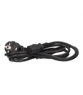 Cable Alimentacion Schuko a Hembra IEC-60320 1.8m Negro
