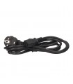 Cable Alimentacion Schuko a Hembra IEC-60320 1.8m Negro