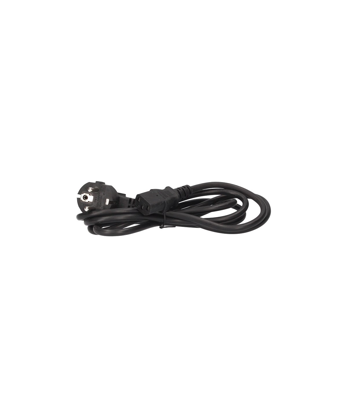 Cable Alimentacion Schuko a Hembra IEC-60320 1.8m Negro