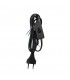 Cable Conexión plano + Interruptor (2x0.75mm) 1.5m Negro