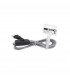 Cable Textil 1.5M (2x0.75mm) Clavija+Interruptor Gris