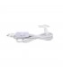 Cable Textil 1.5M (2x0.75mm) Clavija+Interruptor Blanco