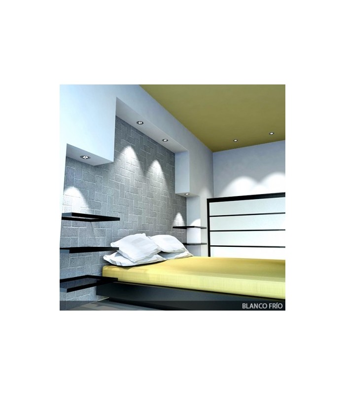 Downlight LED 7W 700Lm 60º IP20 Cromo