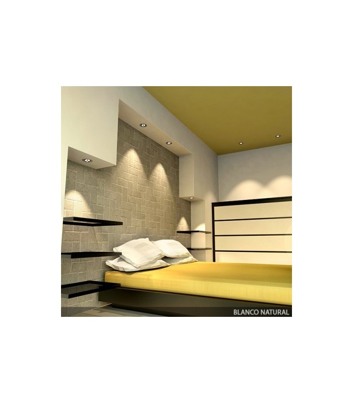 Downlight LED 7W 700Lm 60º IP20 Cromo