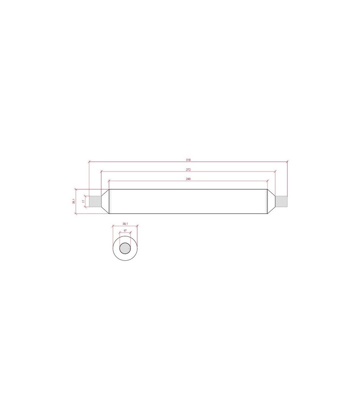Lámpara LED Sofito 15W 1.500Lm 310mm 180º S19 IP20