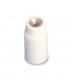Portalámparas baquelita liso E14 2A 250V Blanco