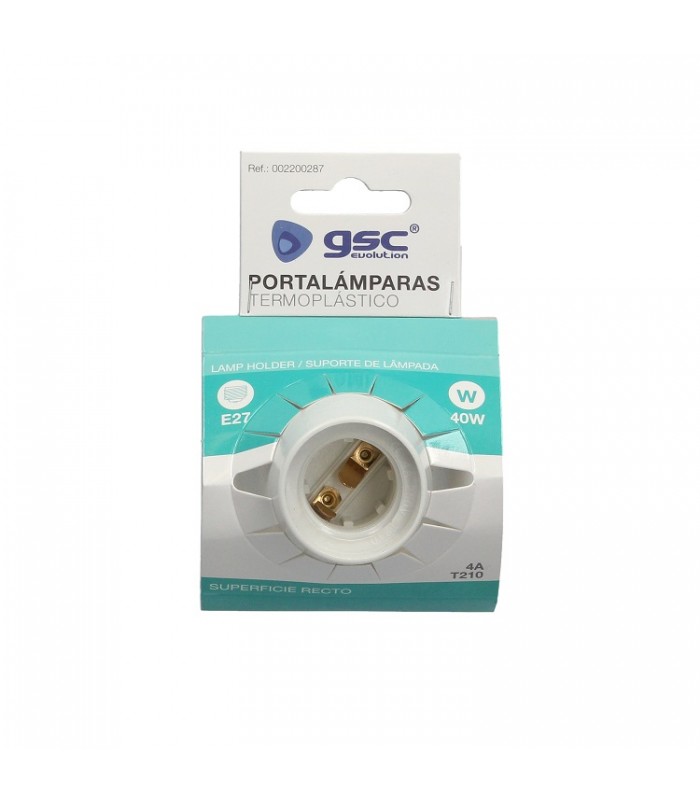 Portalámparas Superficie Recto E27 4A 250V
