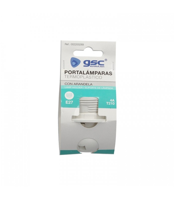 Portalámparas Con Rosca E27 4A 250V Blanco