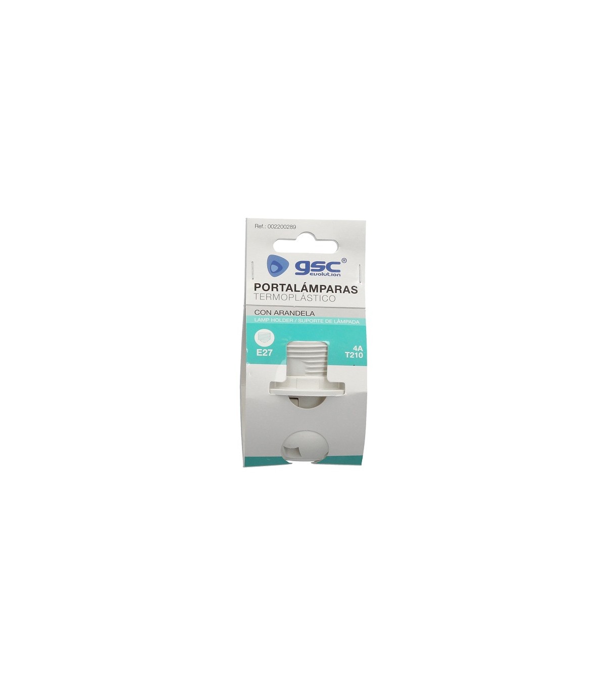 Portalámparas Con Rosca E27 4A 250V Blanco