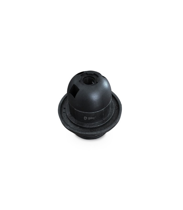 Portalámparas Con Rosca E27 4A 250V Negro