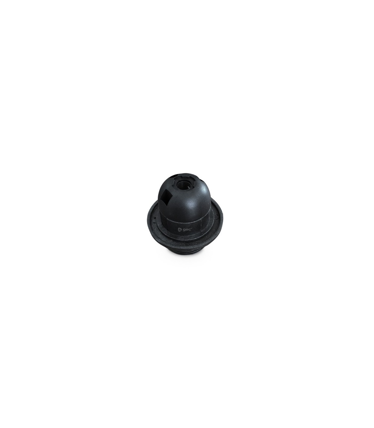 Portalámparas Con Rosca E27 4A 250V Negro