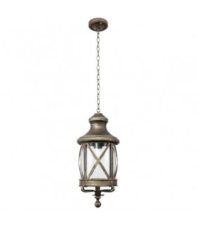 Colgante Exterior Orquidea 1xE27 Oro