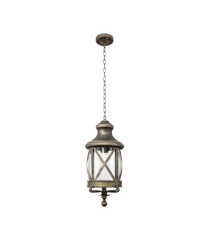 Colgante Exterior Orquidea 1xE27 Oro