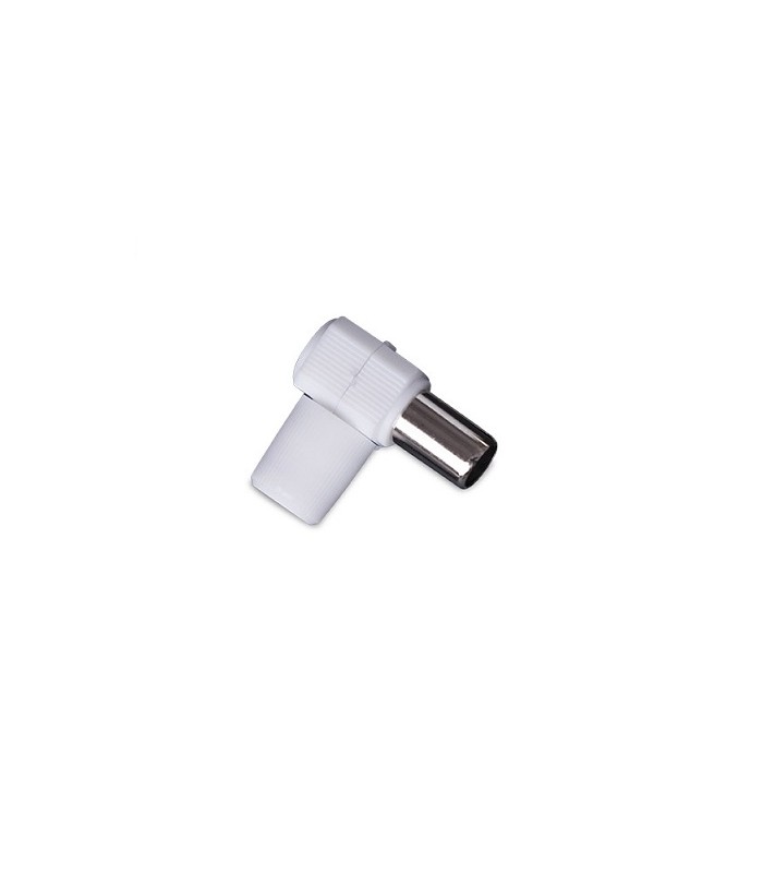 Conector Hembra TV Acodado
