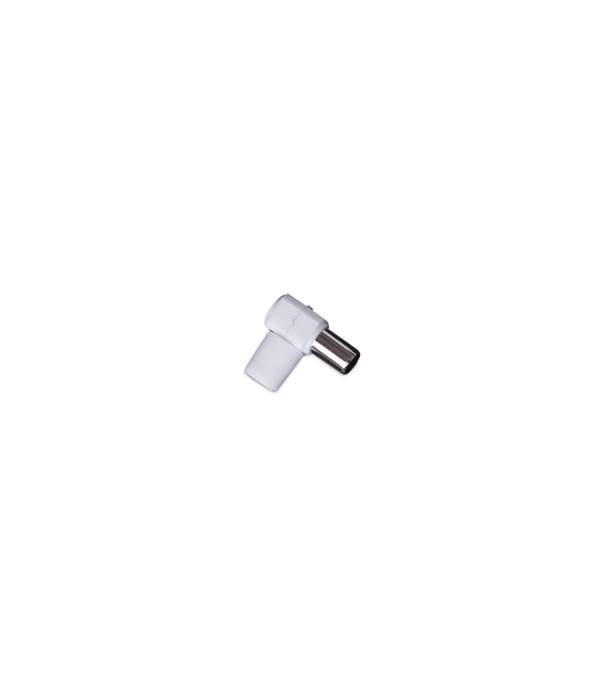 Conector Hembra TV Acodado