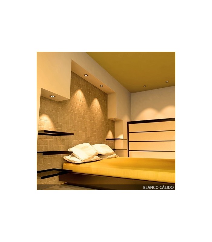 Downlight LED 7W 700Lm 60º IP20 Cromo