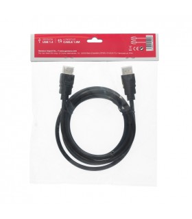 Cable Conexión HDMI-HDMI V1.4 Negro 1.8M