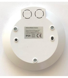 Detector Movimiento superficie techo 360º 230V IP44 LED