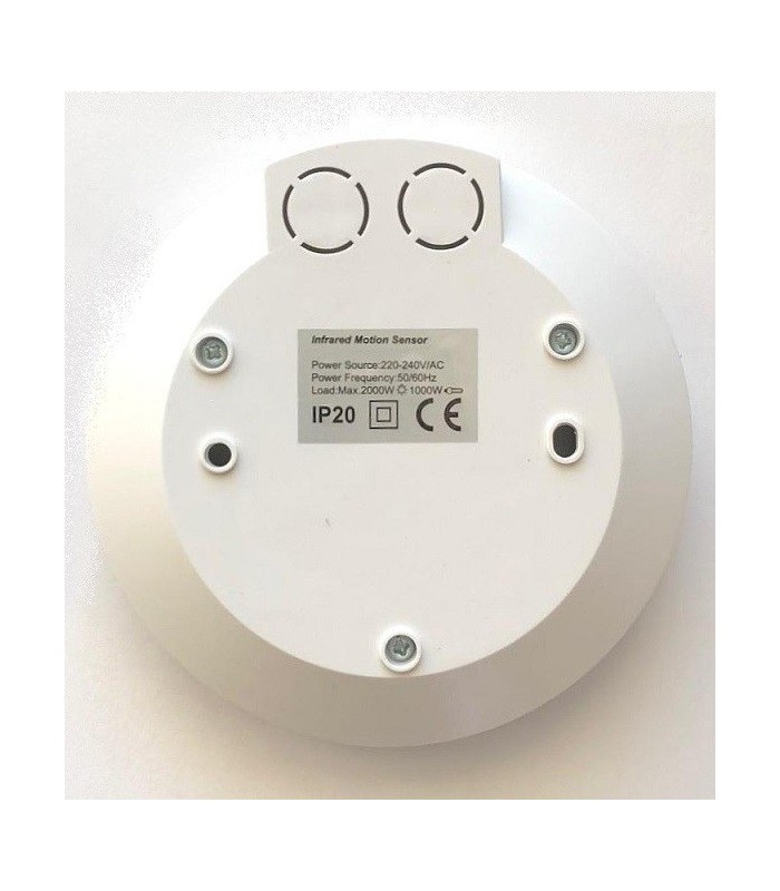Detector Movimiento superficie techo 360º 230V IP44 LED