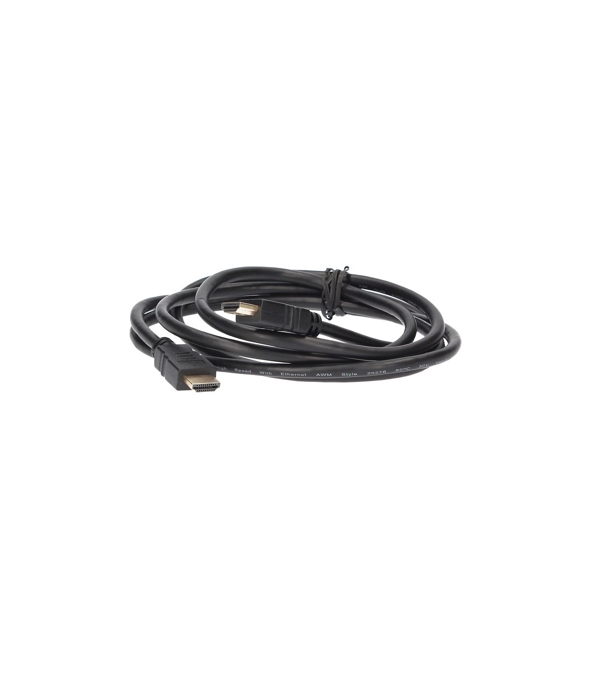 Cable Conexión HDMI-HDMI V2.0 Negro 1.8m 4K