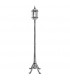 Farola Exterior Amapola Portátil 1xE27 Plata