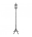 Farola Exterior Amapola Portátil 1xE27 Plata