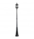 Farola Exterior Amapola 1xE27 Plata/Negro