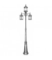 Farola Exterior Amapola 3xE27 Plata