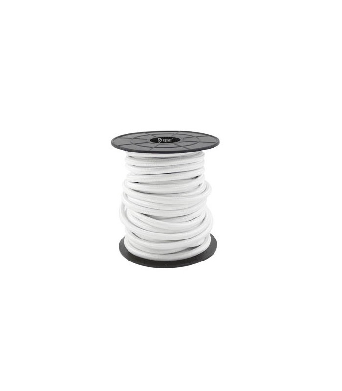 Cable Textil Blanco 2x0.75mm - 10m