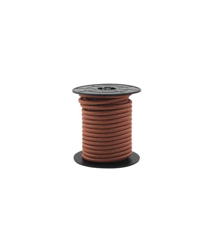 Cable Textil Marrón 2x0.75mm - 10m