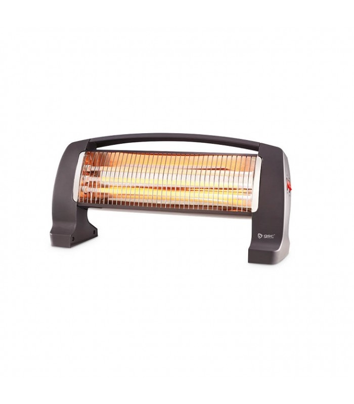 Estufa De Cuarzo 1200W Peana Negra