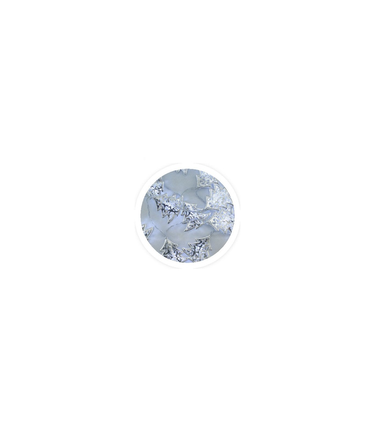 Árboles Led Plateados 1.5m 8 2xAA IP20