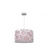 Colgante Orlando Rosa/Blanco 1xE27