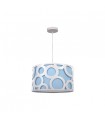 Colgante Orlando Azul/Blanco 1xE27