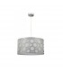 Colgante Orlando Plata/Blanco 1xE27