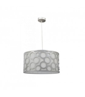 Colgante Orlando Plata/Blanco 1xE27