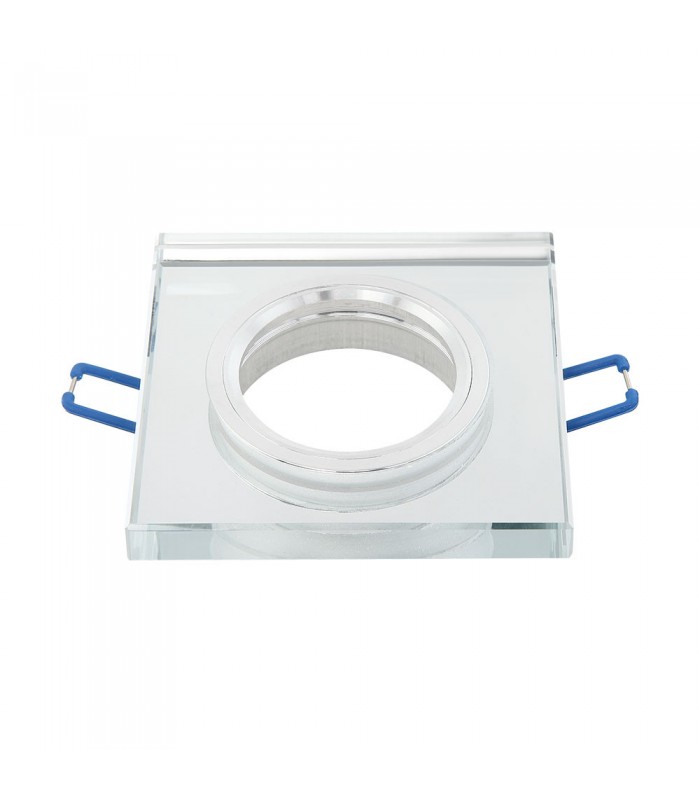 Aro Empotrable Fijo Cuadrado Cristal 1cm