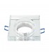 Aro Empotrable Fijo Cuadrado Cristal 2cm