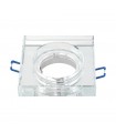 Aro Empotrable Fijo Cuadrado Cristal 2cm