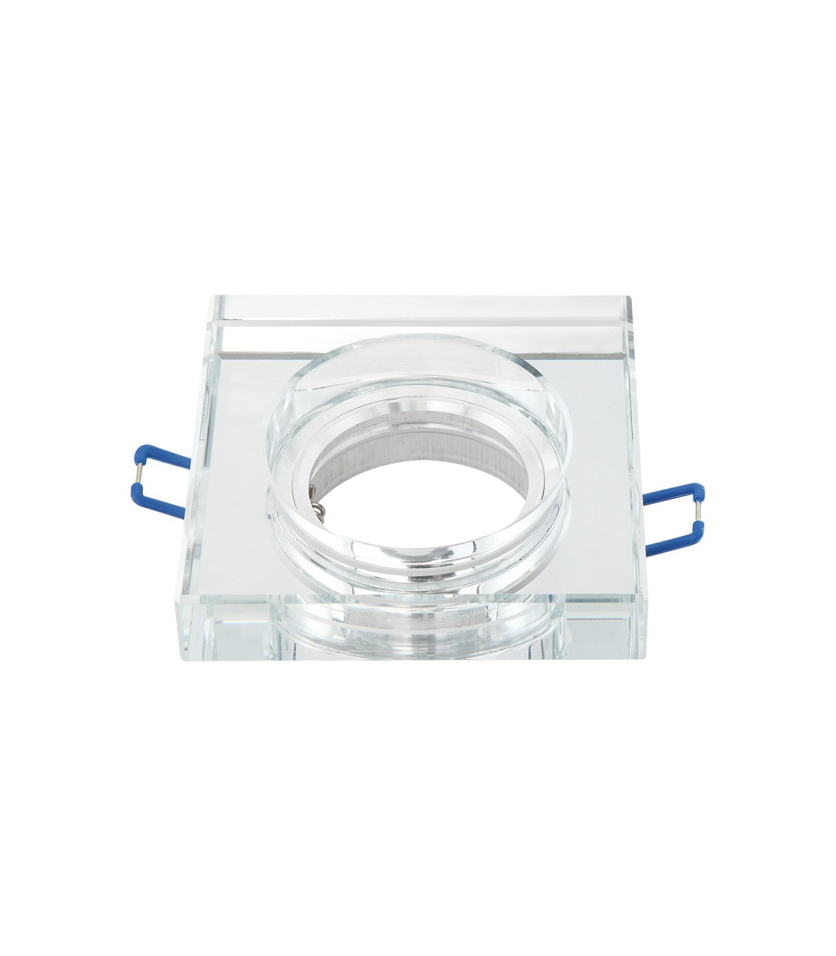 Aro Empotrable Fijo Cuadrado Cristal 2cm