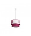 Colgante Corazones Rosa 1xE27