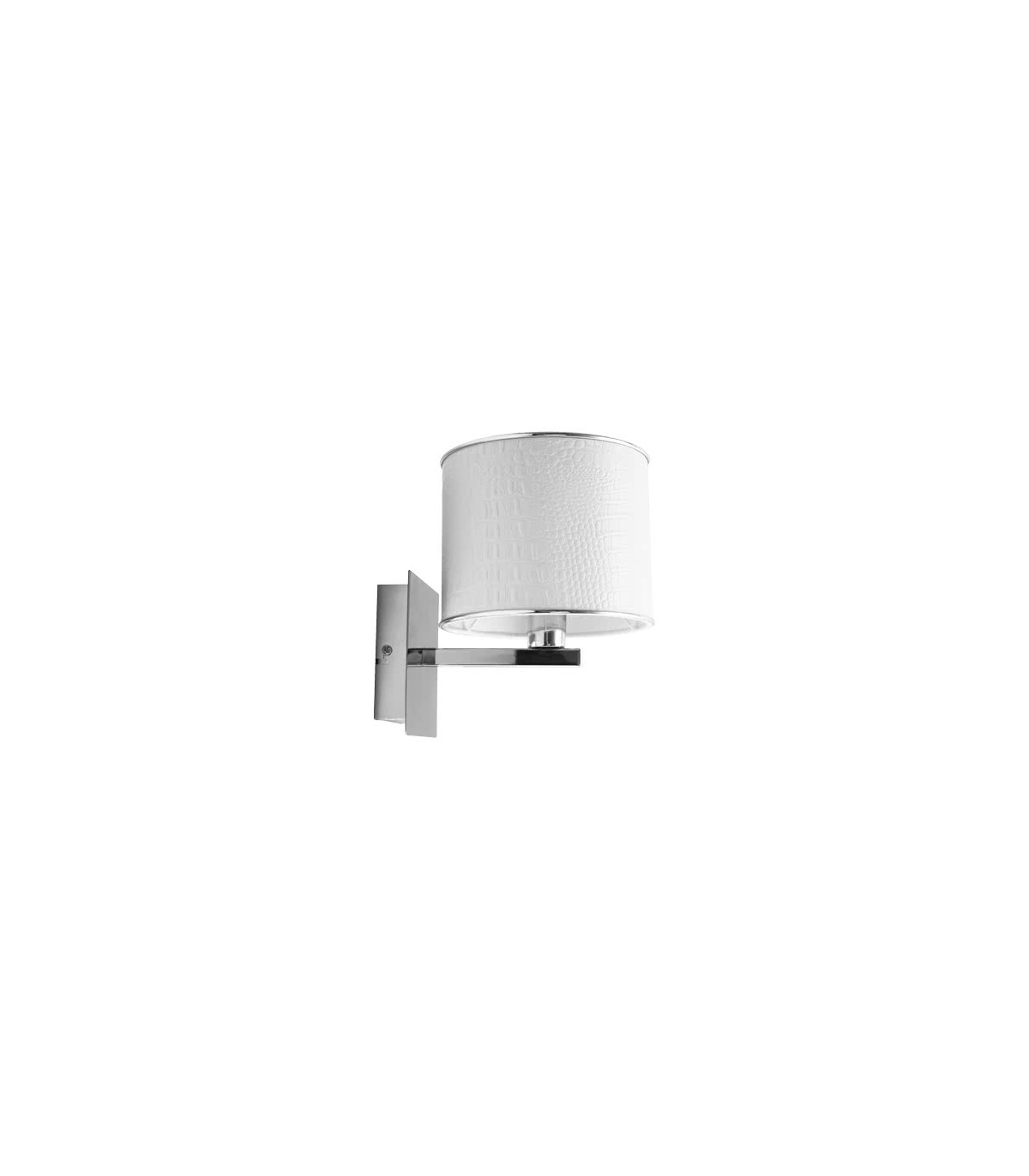 Aplique Quebec 1xE14 Blanca Reptil