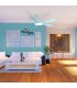 Ventilador DC Bernat APP 18W 1600LM 5 Aspas Azul 5Veloc.