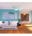 Ventilador DC Bernat APP 18W 1600LM 5 Aspas Azul 5Veloc.