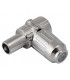 Conector Macho TV Acodado Metálico 9.5mm