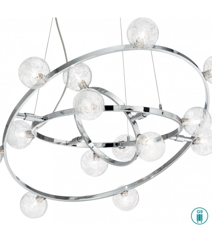 Lámpara Orbital Cromo 14xG9