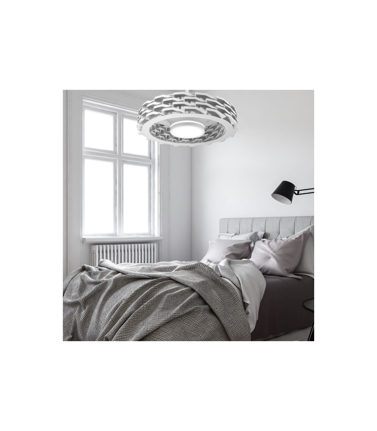 Ventilador Rubik WIFI APP DC 36W 2500LM Blanco CTT