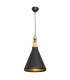 Colgante Germano 1xE27 Negro/Oro 25D