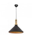Colgante Germano 1xE27 Negro/Oro 36D